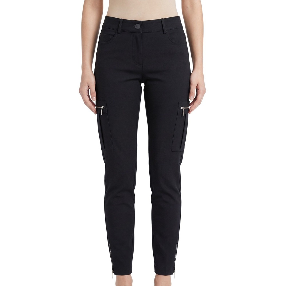 Elisabetta Franchi Women's Black Cargo Trousers Pants Size IT 42 / US‎ 6